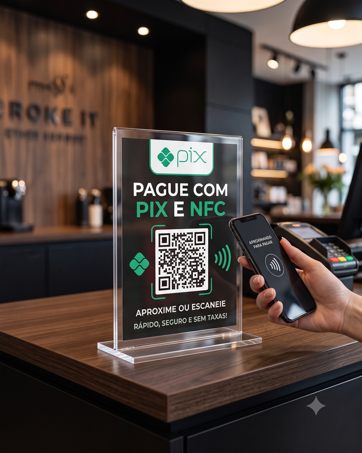 Display Pix NFC e pagamento inteligente