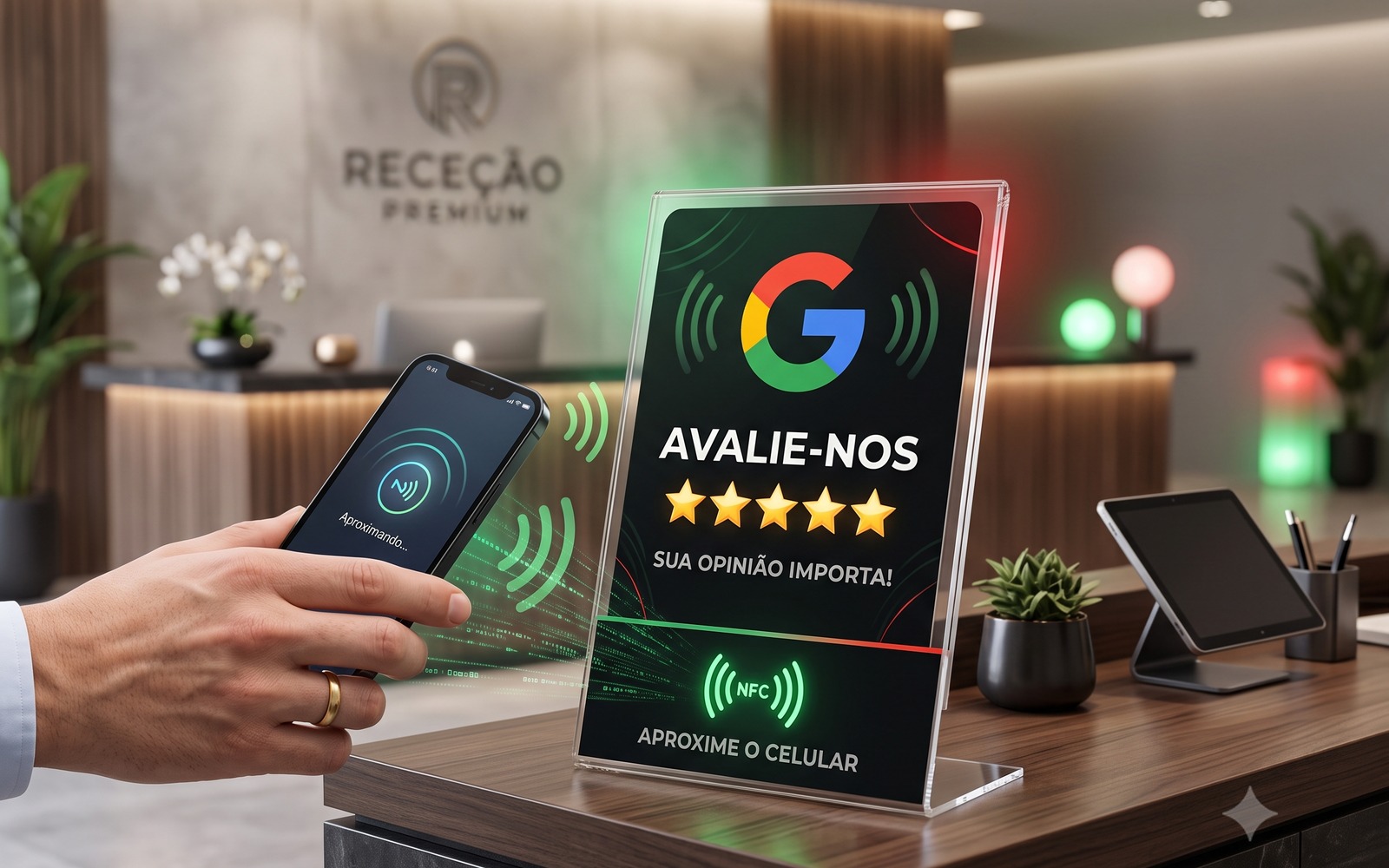 Produtos NFC para avaliações Google